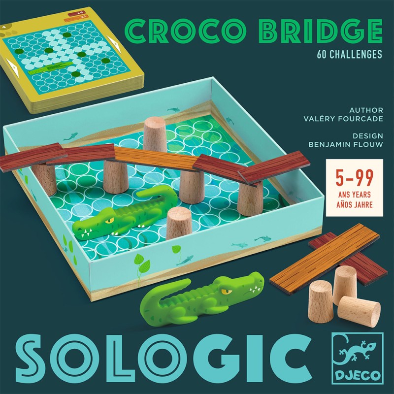 Djeco Παιχνίδι Λογικής "Croco Bridge"