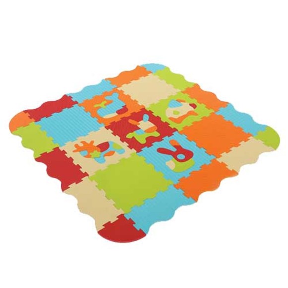 Ludi Δάπεδο ασφαλείας EVA Ζωάκια 3D Παζλ 120x120x1.4 εκ.