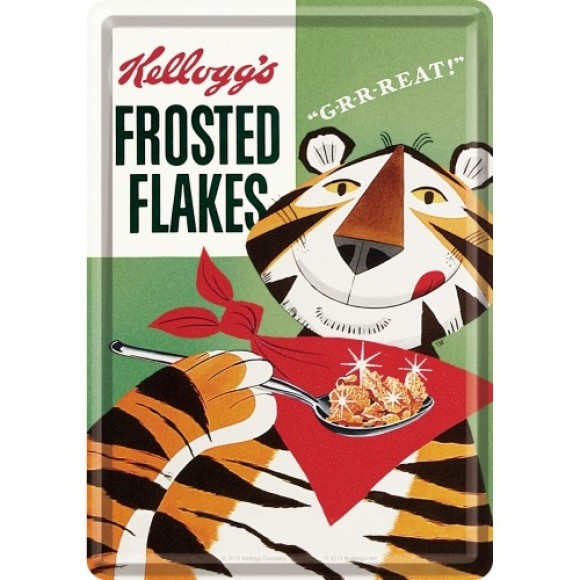 Nostalgic Μεταλλική κάρτα σε φάκελο. Kelloggs Frosted Flakes Tony Tiger