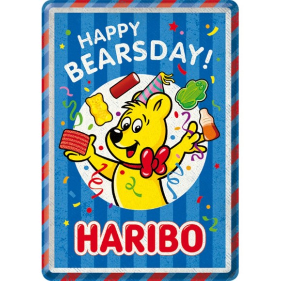 Nostalgic Μεταλλική κάρτα σε φάκελο Haribo - Happy Bearsday