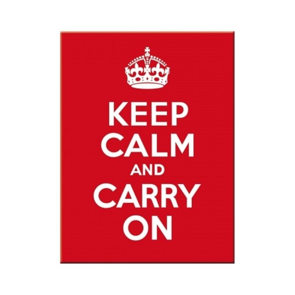 Nostalgic Μεταλλικό μαγνητάκι United Kingdom Keep Calm and Carry On