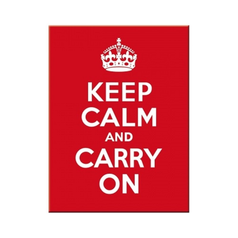 Nostalgic Μεταλλικό μαγνητάκι United Kingdom Keep Calm and Carry On