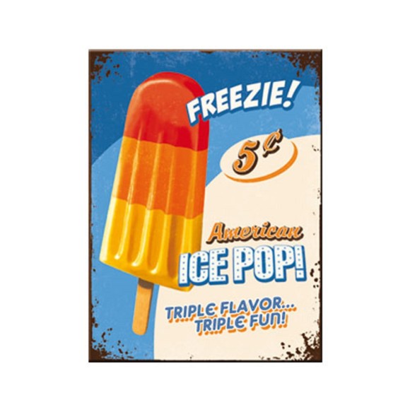 Nostalgic Μεταλλικό μαγνητάκι 8x6εκ. USA Ice Pop