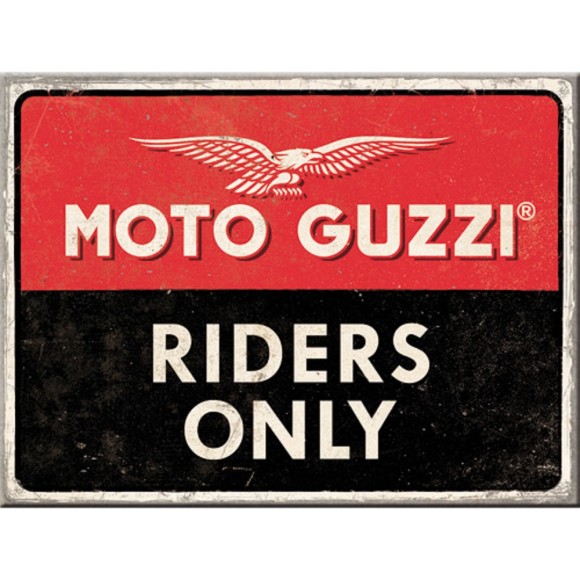 Nostalgic Μεταλλικό μαγνητάκι Moto Guzzi - Riders Only Moto Guzzi