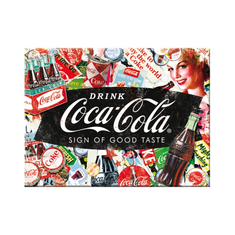 Nostalgic Μεταλλικό μαγνητάκι Coca-Cola - Collage