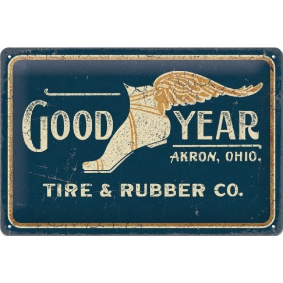 Nostalgic Μεταλλικός πίνακας Goodyear - Wing Foot Logo 1901