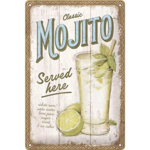 Nostalgic Μεταλλικός πίνακας Mojito