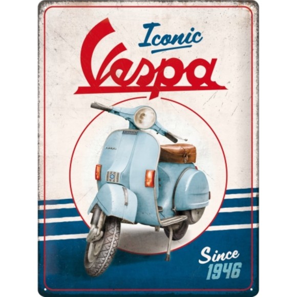 Nostalgic Μεταλλικός πίνακας Vespa - Iconic since 1946