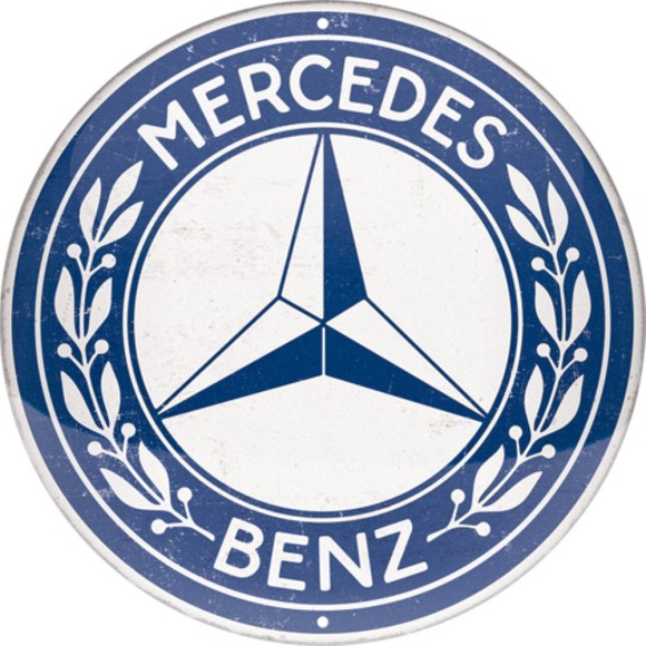 Nostalgic Μεταλλικός πίνακας Mercedes-Benz - Logo