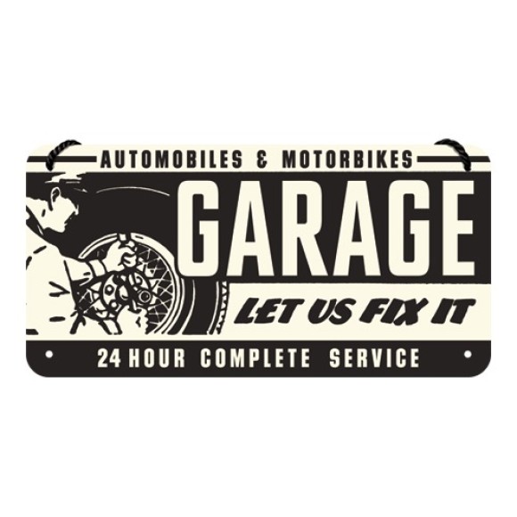 Nostalgic Μεταλλική κρεμαστή ταμπέλα Best Garage Garage