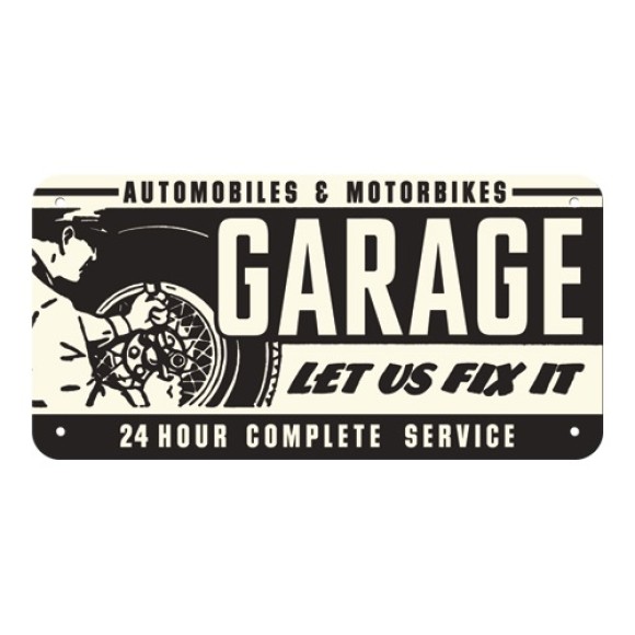 Nostalgic Μεταλλική κρεμαστή ταμπέλα Best Garage Garage