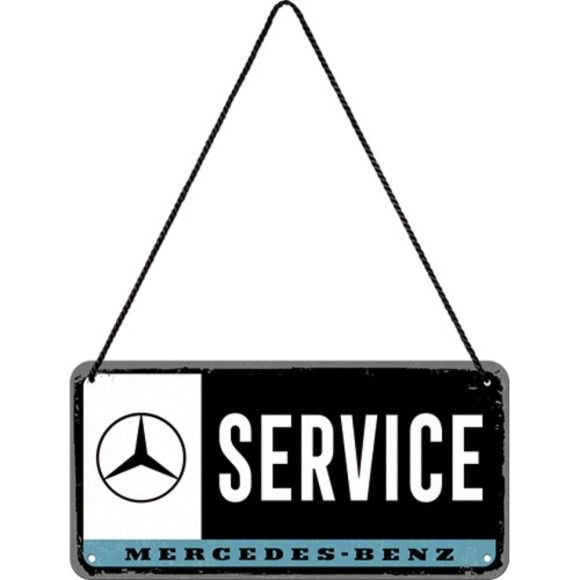 Nostalgic Μεταλλική κρεμαστή ταμπέλα Mercedes-Benz - Service