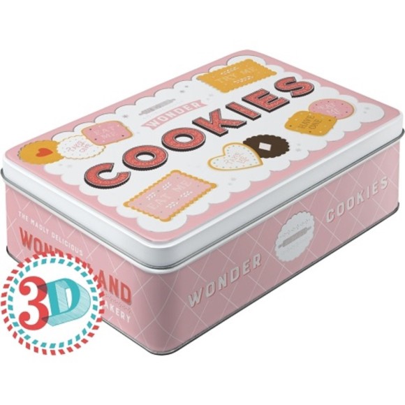 Nostalgic Μεταλλικό κουτί Flat 3D Wonder Cookies Home & Country