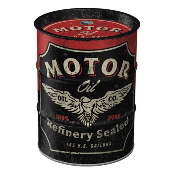 Nostalgic Μεταλλικός Κουμπαράς Oil Barrel Best Garage Motor Oil