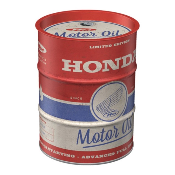 Nostalgic Μεταλλικός Κουμπαράς Oil Barrel Honda MC - Motor Oil