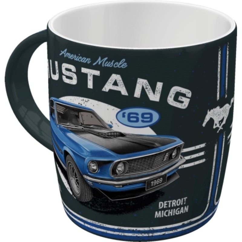 Nostalgic Mugs Ford Mustang - 1969 Mach 1 Blue