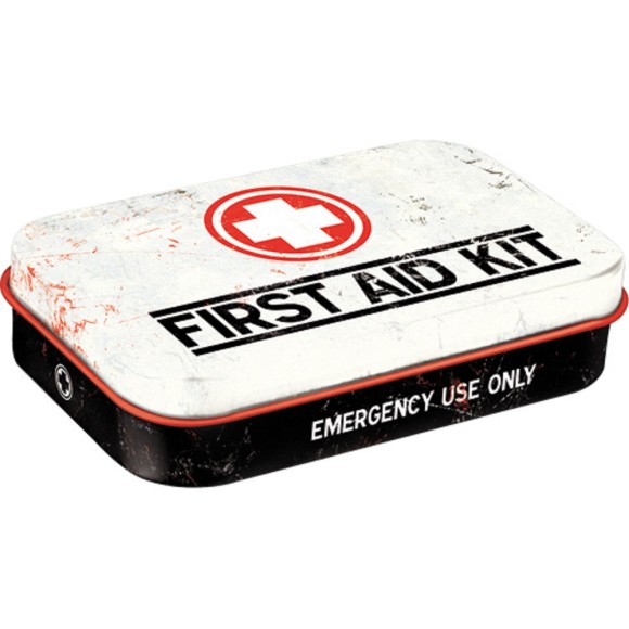 Nostalgic Μεταλλικό κουτάκι με μέντες XL First Aid White 40gr