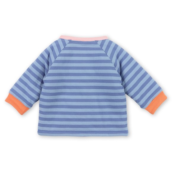 Size 068 Sigikid μπουφάν δύο όψεων με Maiami Blue ροζ – ριγέ μπλε