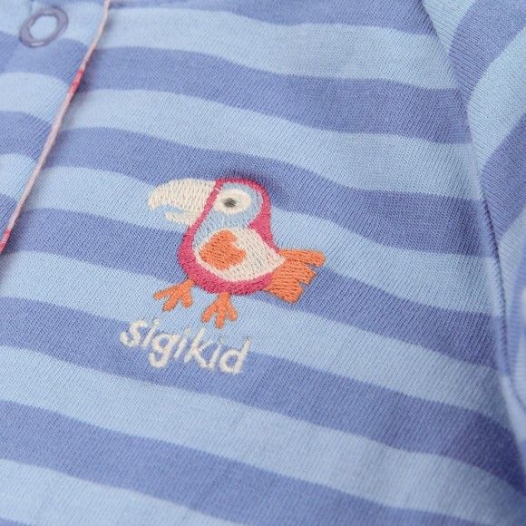 Size 092 Sigikid μπουφάν δύο όψεων με Maiami Blue ροζ – ριγέ μπλε