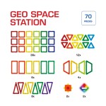 Geosmart κατασκευές με μαγνήτη GeoSpace Station (70 τεμ)