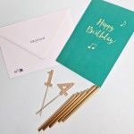 Draeger κάρτα ευχών βεραμάν με φάκελο 'Happy Birthday'